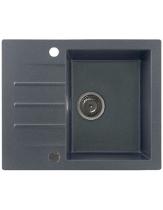 Zlew Kernau KGSA 4560 1B1D Graphite 20604 - widok z przodu