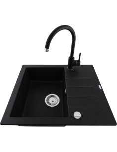 Zlew Kernau KGSA 4560 1B1D Graphite 20604 - widok z przodu 2