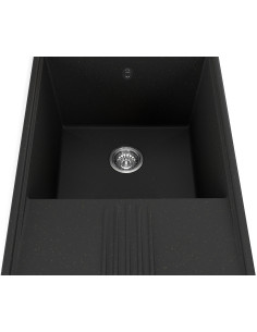 Zlew Kernau KGSD 6078 1B1D Deep B.+Gold M. - widok z przodu 2