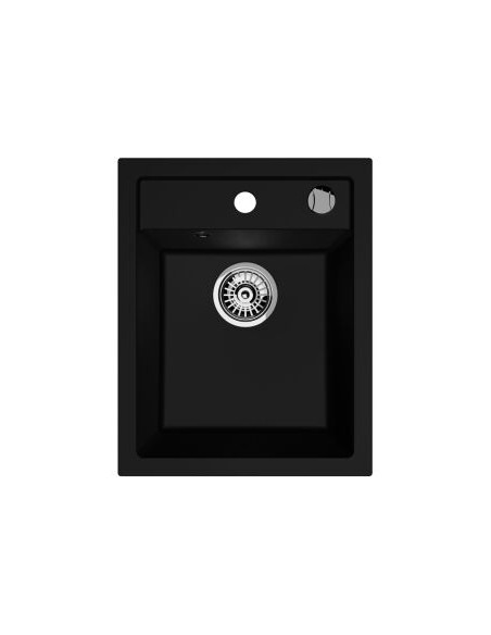 Zlew Kernau KGSG 40 1B Deep Black - widok z boku
