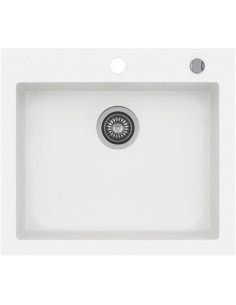 Zlew Kernau KGSH 60 1B PURE WHITE - widok z przodu