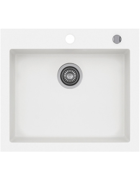 Zlew Kernau KGSH 60 1B PURE WHITE - widok z przodu