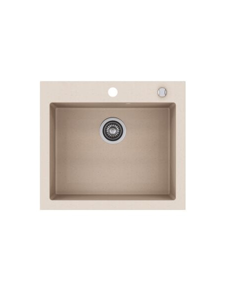 Zlew Kernau KGSH 60 1B Sand 16601 - widok z boku