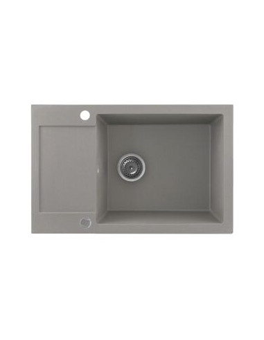 Zlew Kernau KGSH 6078 1B1D Grey Metallic - widok z boku
