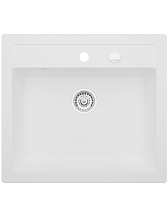 Zlew Kernau KGSI 60 1B Retro Pure White - widok z przodu