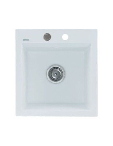 Zlew Kernau KGSM 45 1B Pure White - widok z boku