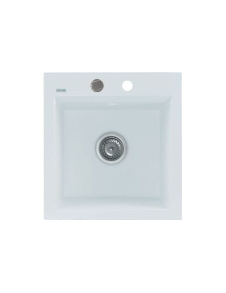 Zlew Kernau KGSM 45 1B Pure White - widok z boku