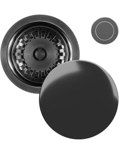 Syfon Kernau KS-SS 1B Push-Push Gun Metal - widok z przodu