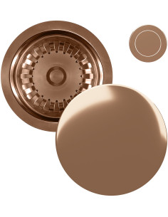 Syfon Kernau KS-SS 1B Push-Push Copper - widok z przodu