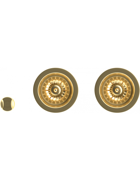 Komplet odpływowy Kernau KS-SS 2B Gold Nano - widok z przodu